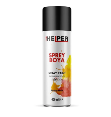 Helper Sprey Boya Ral-9005 Mat Siyah 12x0,400ML - 1