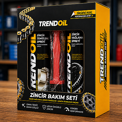 TRENDOIL ZİNCİR BAKIM SETİ 10 Adet (Yağlama & Temizleme & Temizleme Fırçası) - 4