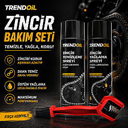 TRENDOIL ZİNCİR BAKIM SETİ 10 Adet (Yağlama & Temizleme & Temizleme Fırçası) - 2