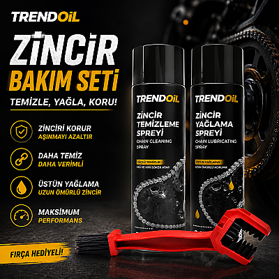 TRENDOIL ZİNCİR BAKIM SETİ 10 Adet (Yağlama & Temizleme & Temizleme Fırçası) - 2